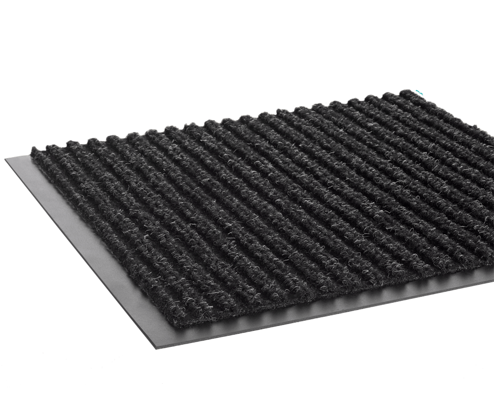 4'x6' Needle Rib Charcoal Mat (1/ea)